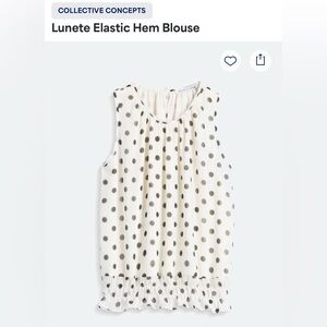 Collective concepts, elastic M blouse, sleeveless
